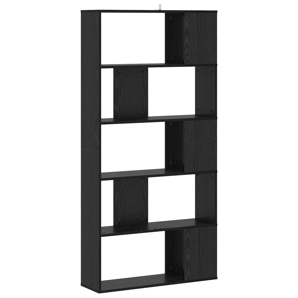 vidaXL Bookcase Black oak 80.5 x 23.5 x 162.5 cm PB 5