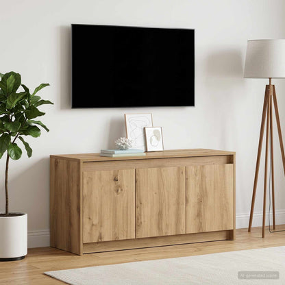 vidaXL TV Cabinet with LED 100x34x50 cm Engineered Wood