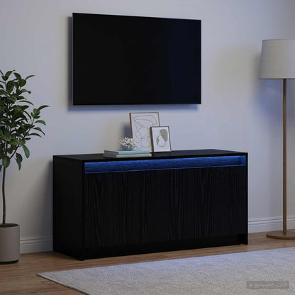 vidaXL TV Cabinet with LED 100x34x50 cm Engineered Wood