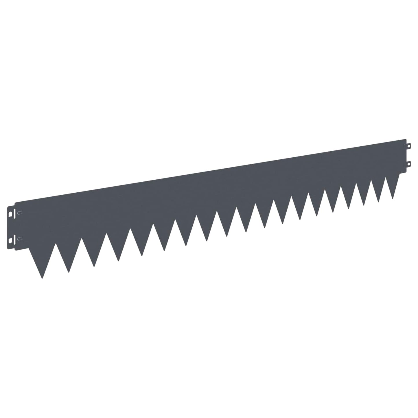 vidaXL Lawn Edging 10 pcs 103 x 15 cm Steel Anthracite 2
