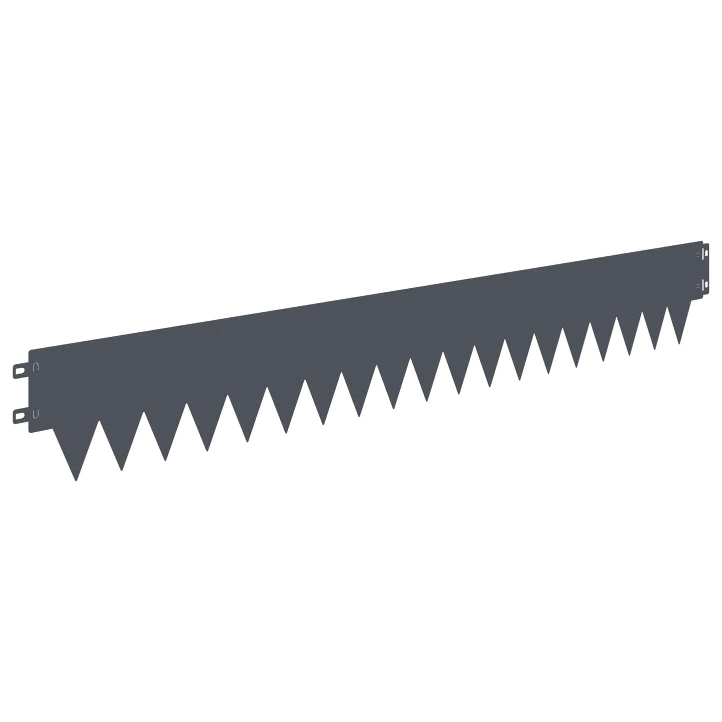 vidaXL Lawn Edging 10 pcs 103 x 15 cm Steel Anthracite 6