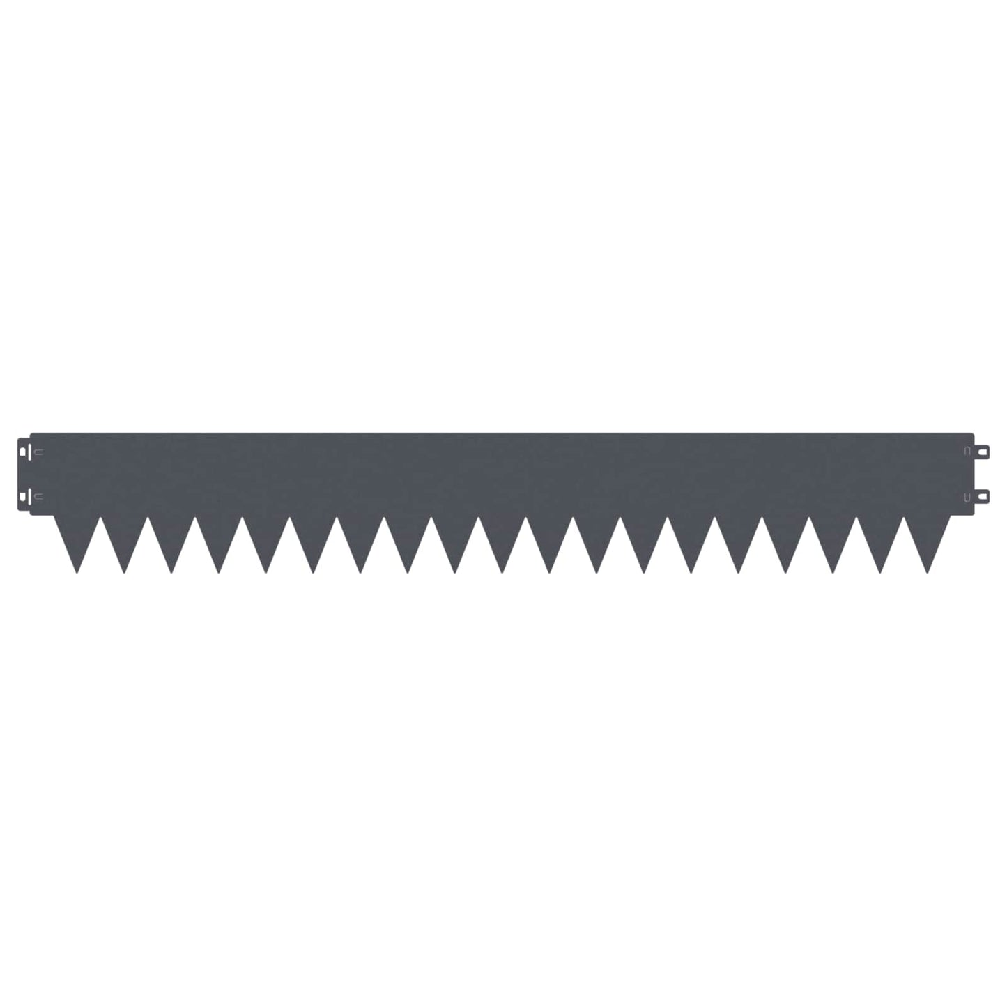 vidaXL Lawn Edging 10 pcs 103 x 15 cm Steel Anthracite 5