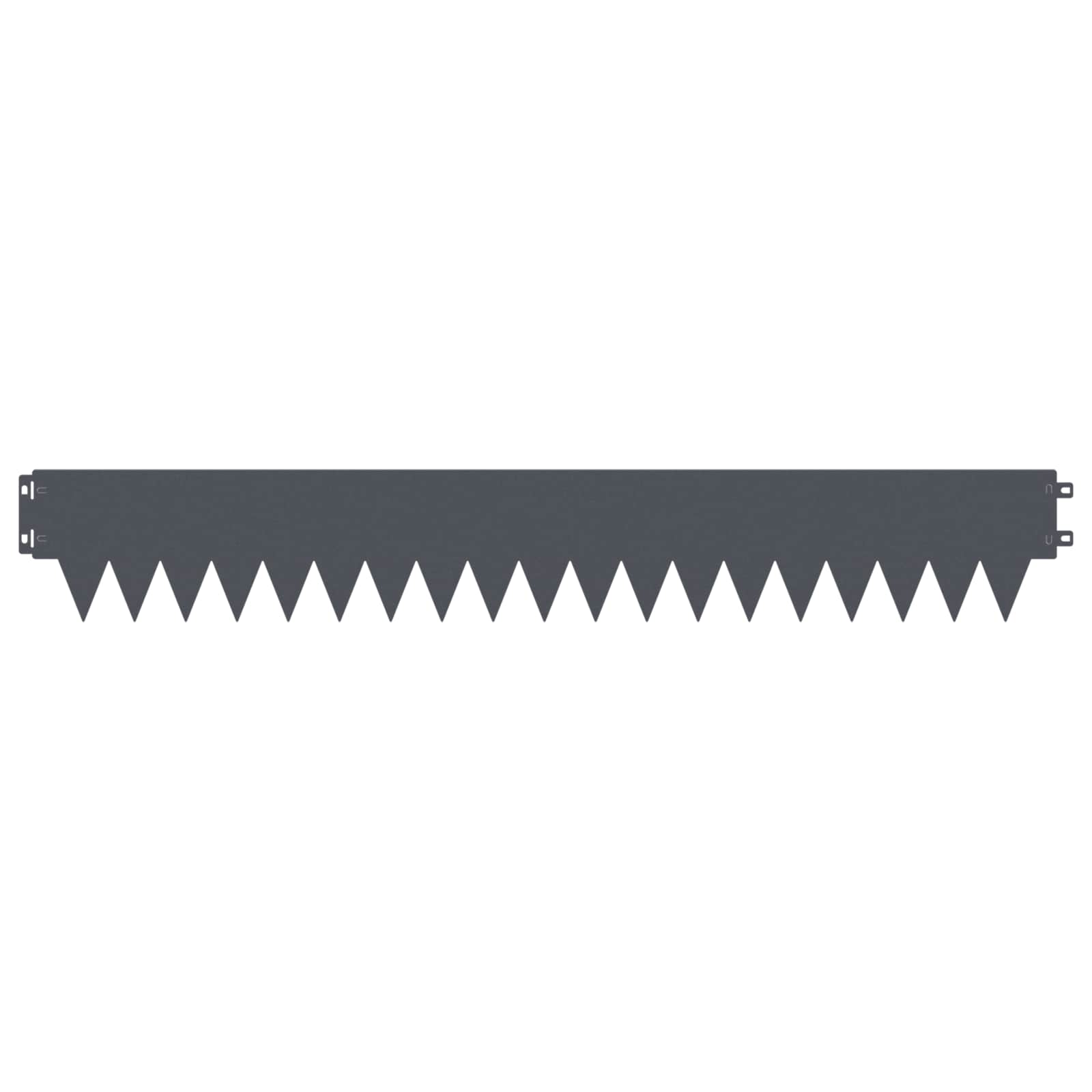 vidaXL Lawn Edging 10 pcs 103 x 15 cm Steel Anthracite 5