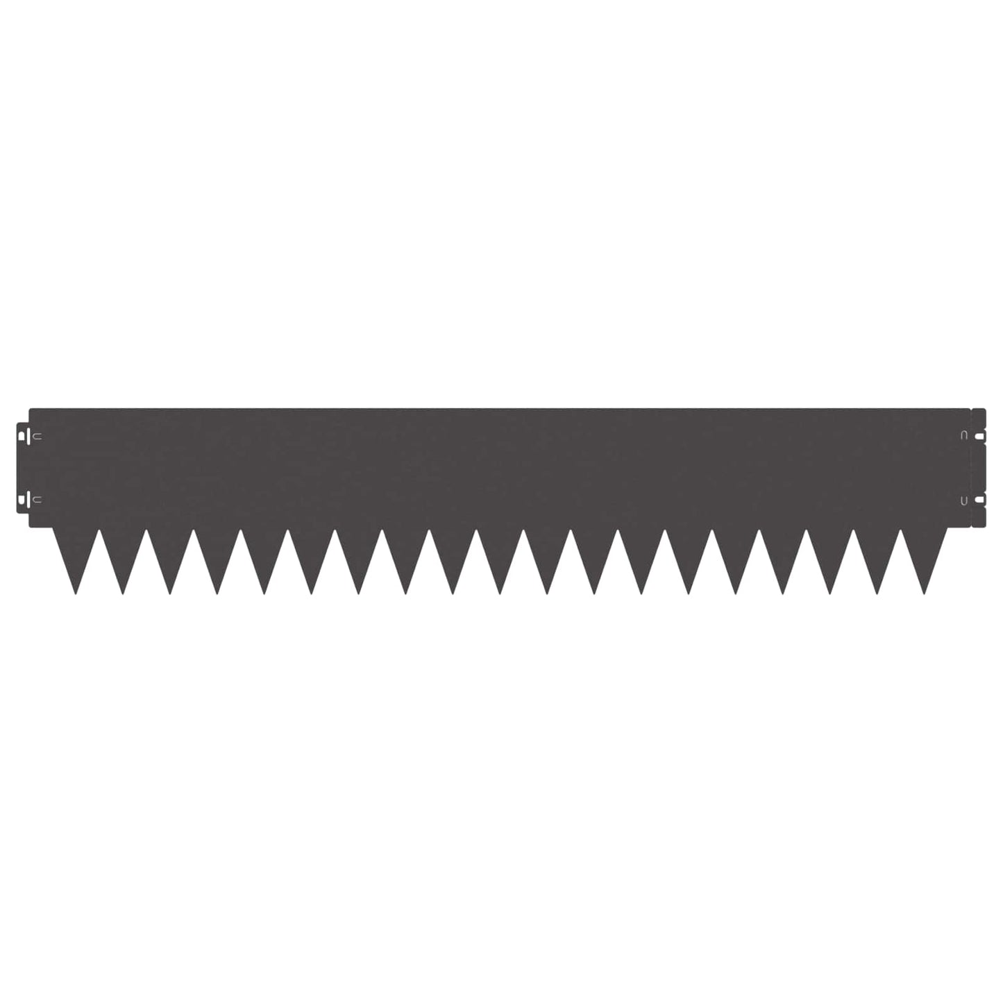 vidaXL Lawn Edging 10 pcs 103 x 20 cm Steel Black 5