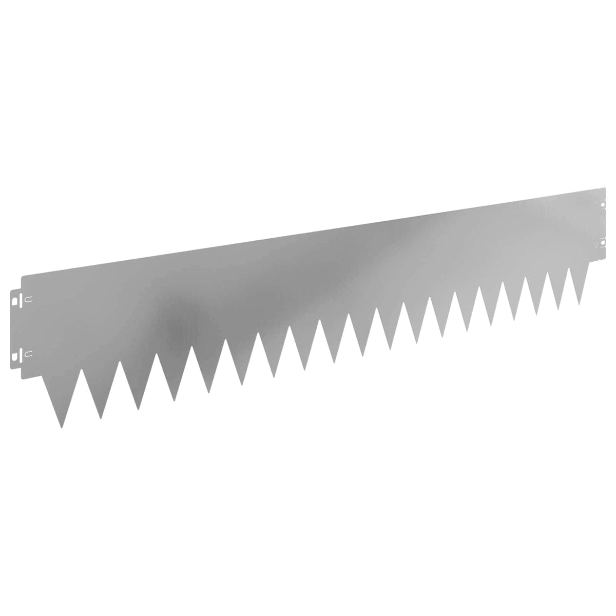 Lawn Edging 10 pcs Steel Silver