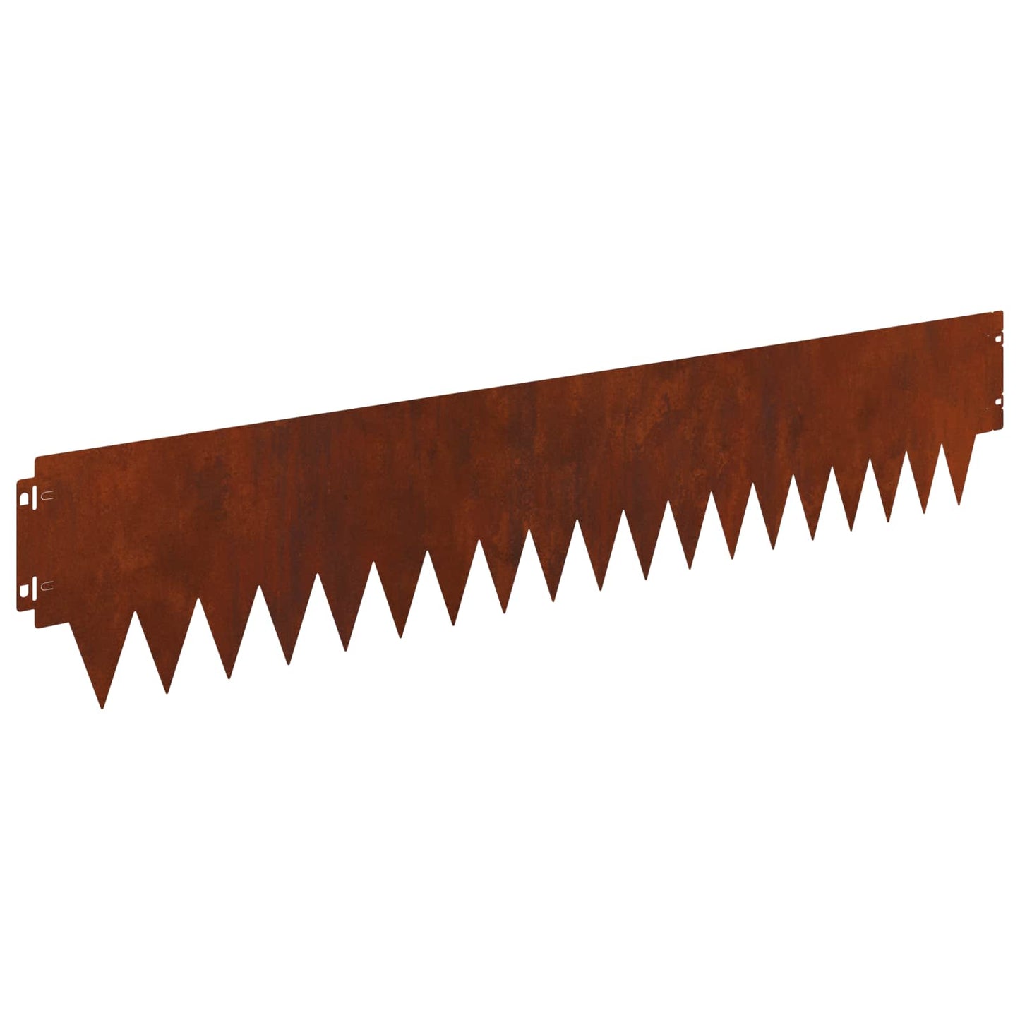 vidaXL Lawn Edging 10 pcs 103 x 20 cm Steel Rusty 2