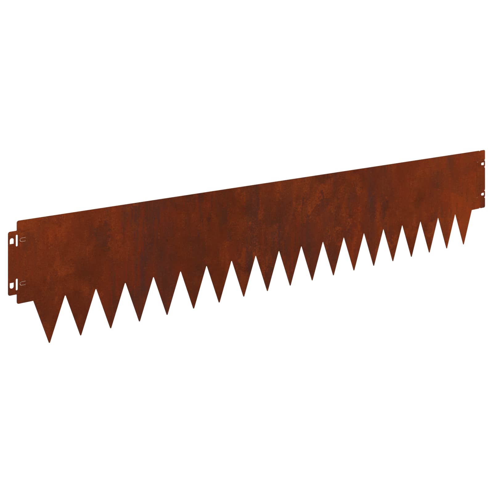 vidaXL Lawn Edging 10 pcs 103 x 20 cm Steel Rusty 2