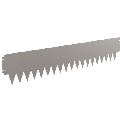 vidaXL Lawn Edging 10 pcs 103 x 20 cm Steel Rusty 5