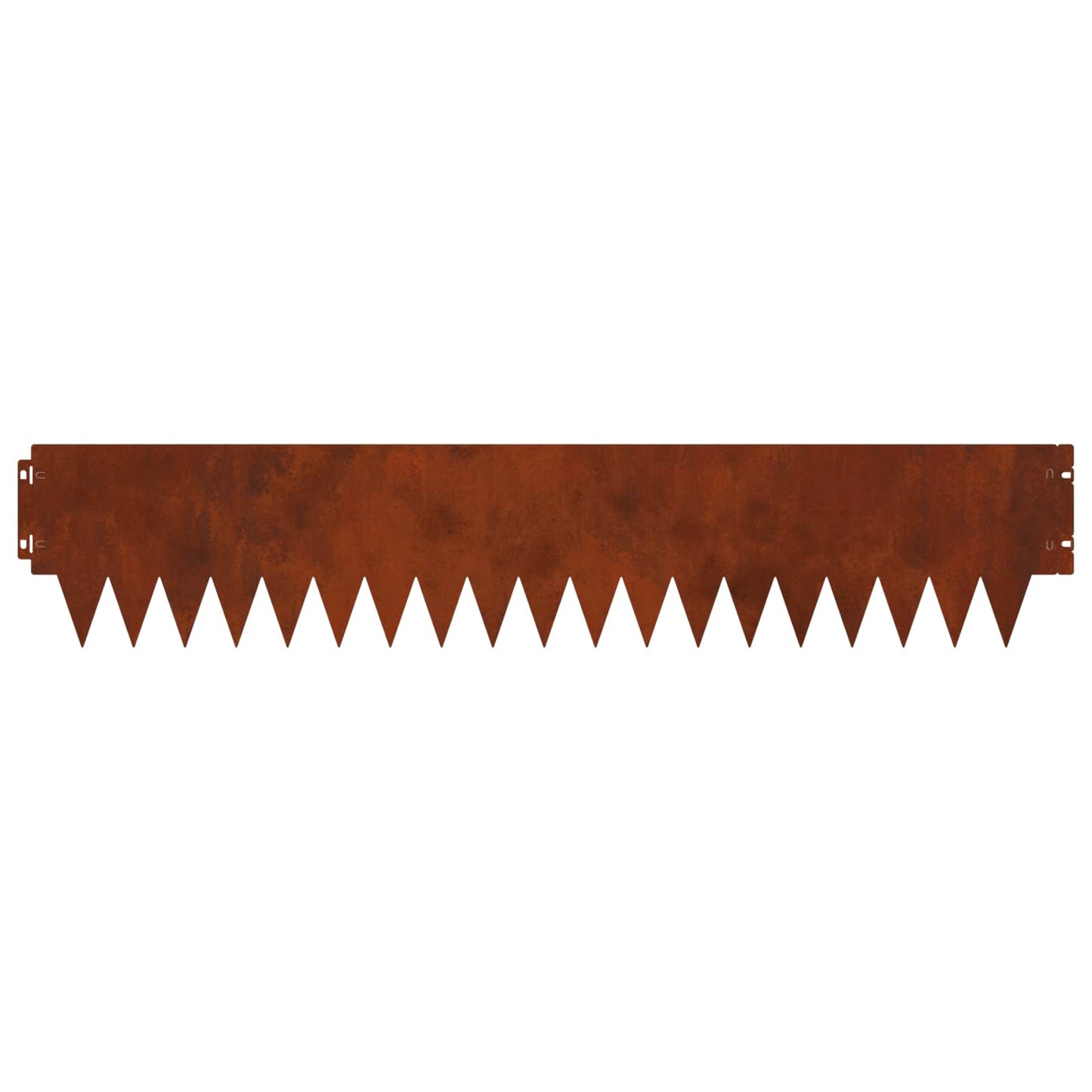 vidaXL Lawn Edging 10 pcs 103 x 20 cm Steel Rusty 6