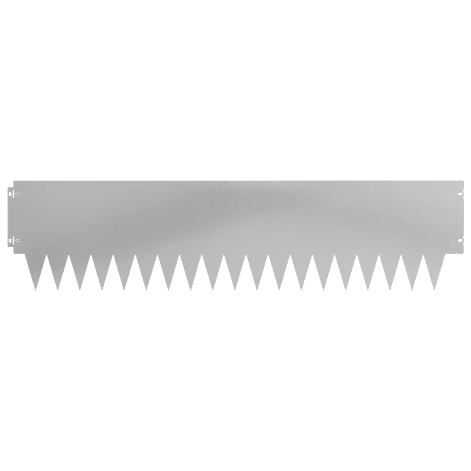 vidaXL Lawn Edging 10 pcs 103 x 25 cm Steel Silver 5