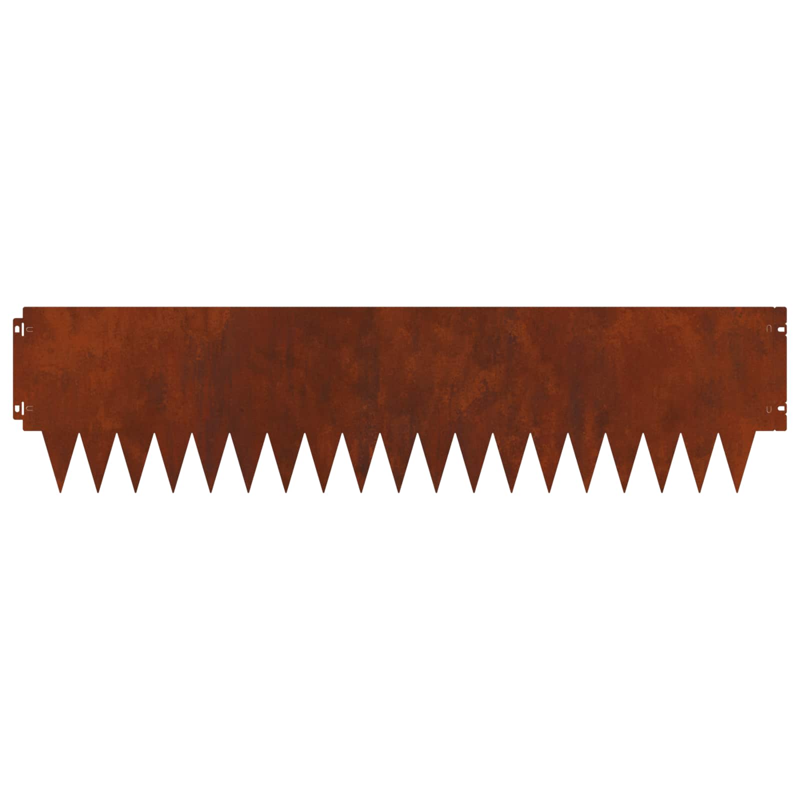 vidaXL Lawn Edging 10 pcs 103 x 25 cm Steel Rusty 6