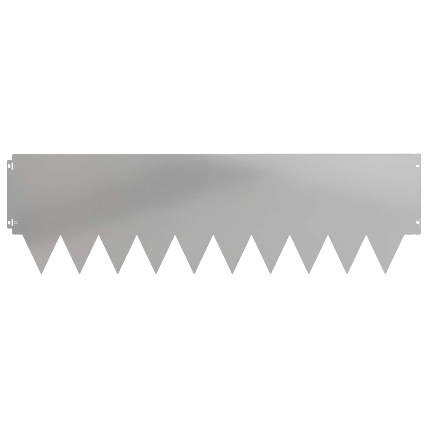vidaXL Lawn Edging 10 pcs 103 x 30 cm Steel Silver 5