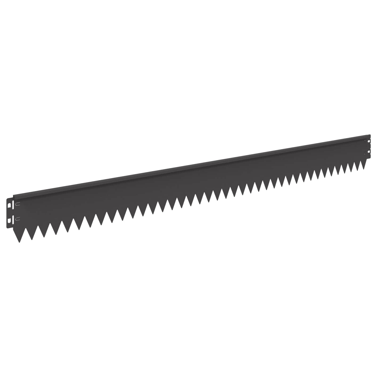 vidaXL Lawn Edge with Top Bended 20 pcs 103x10cm Steel Black 6