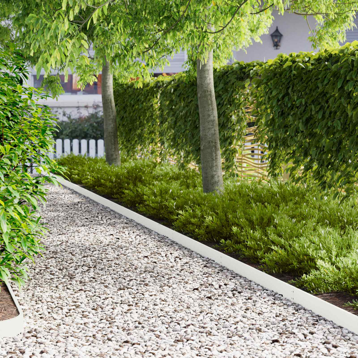 vidaXL Lawn Edging 103 x Steel 20 Height 10 cm