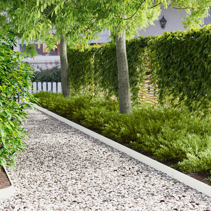 vidaXL Lawn Edging 103 x Steel 20 Height 10 cm