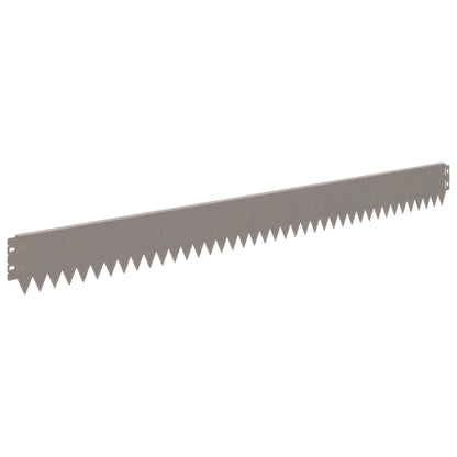 vidaXL Lawn Edging 20 pcs 103 x 10 cm Steel Rusty 5