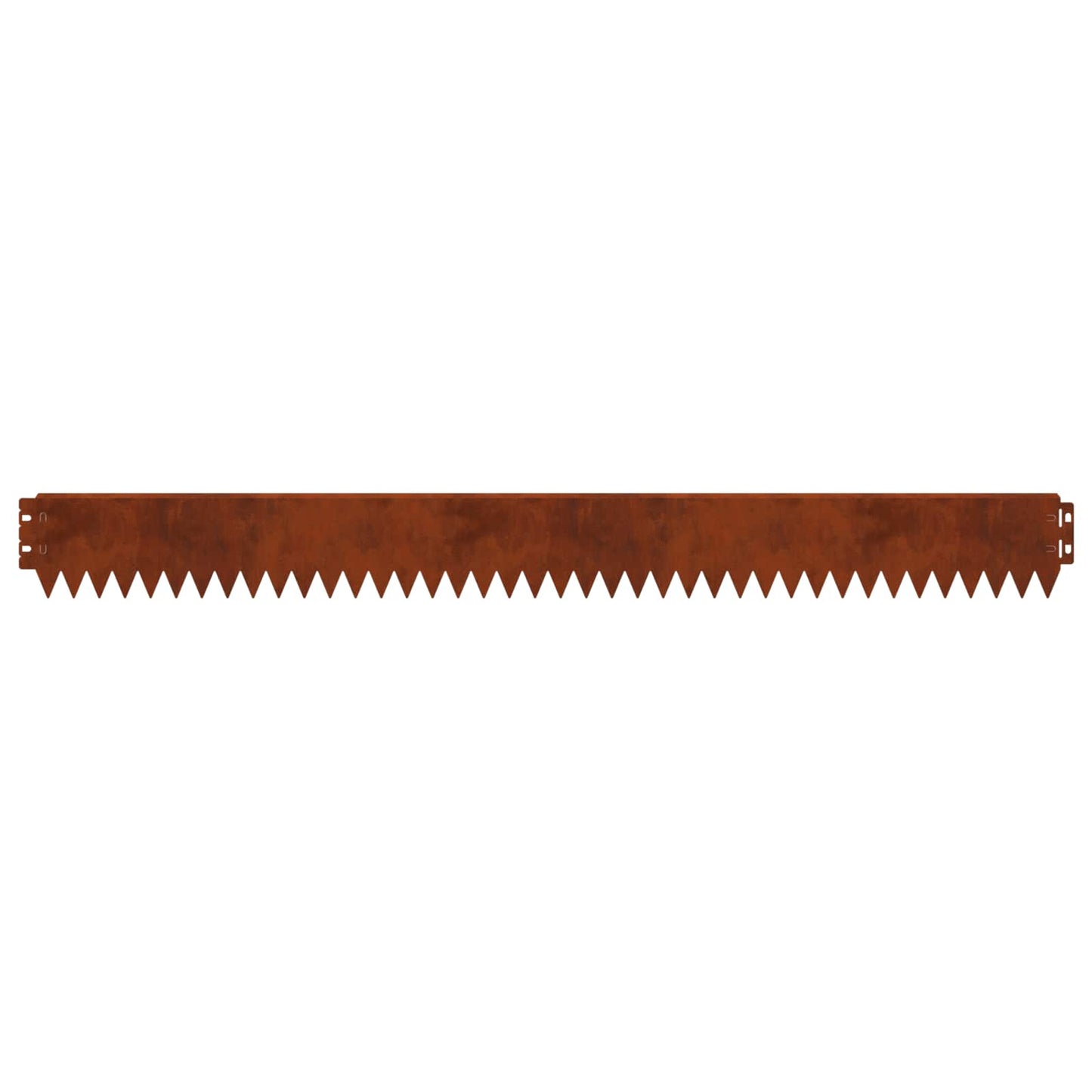 vidaXL Lawn Edging 20 pcs 103 x 10 cm Steel Rusty 6