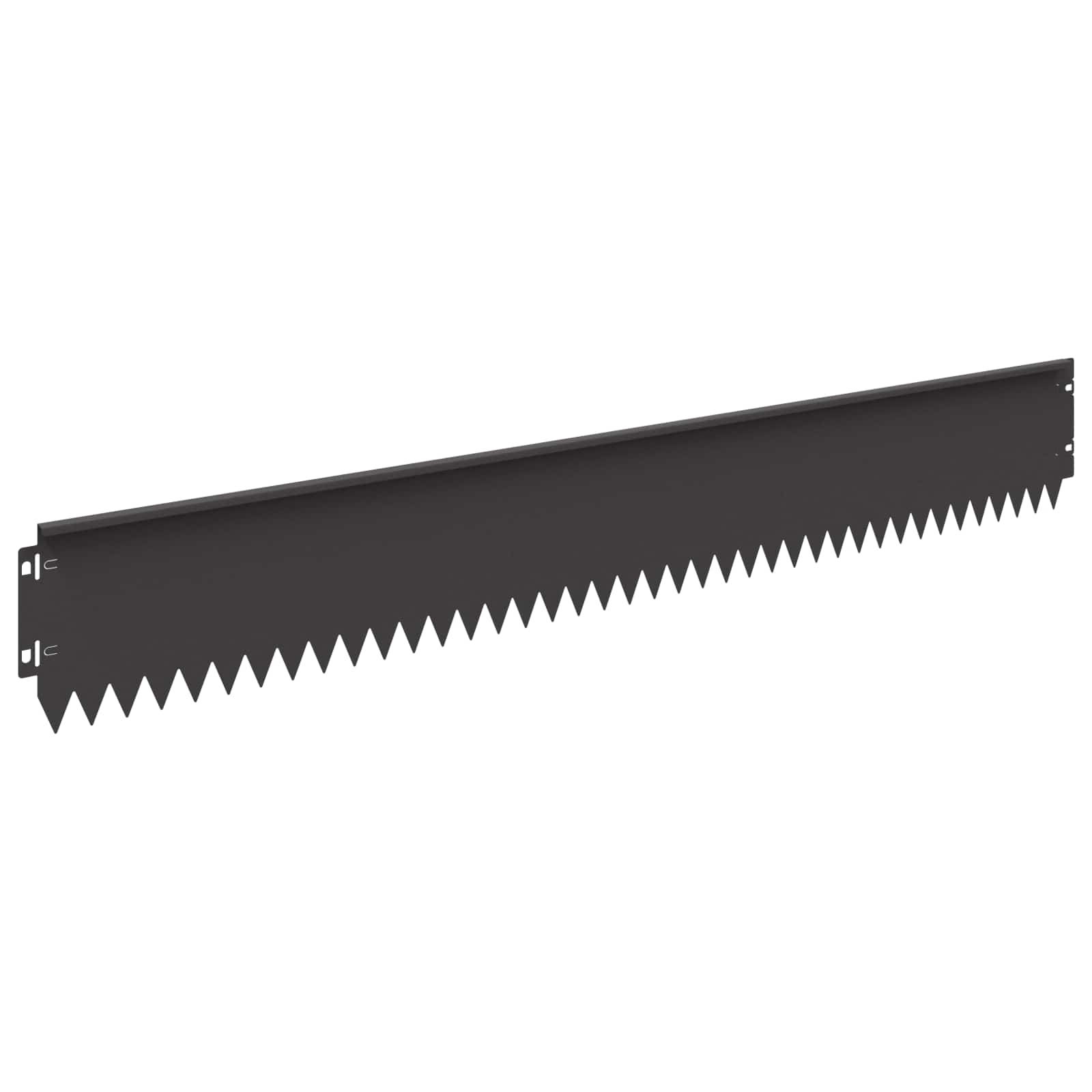 vidaXL Lawn Edge with Top Bended 10 pcs 103x15cm Steel Black 6
