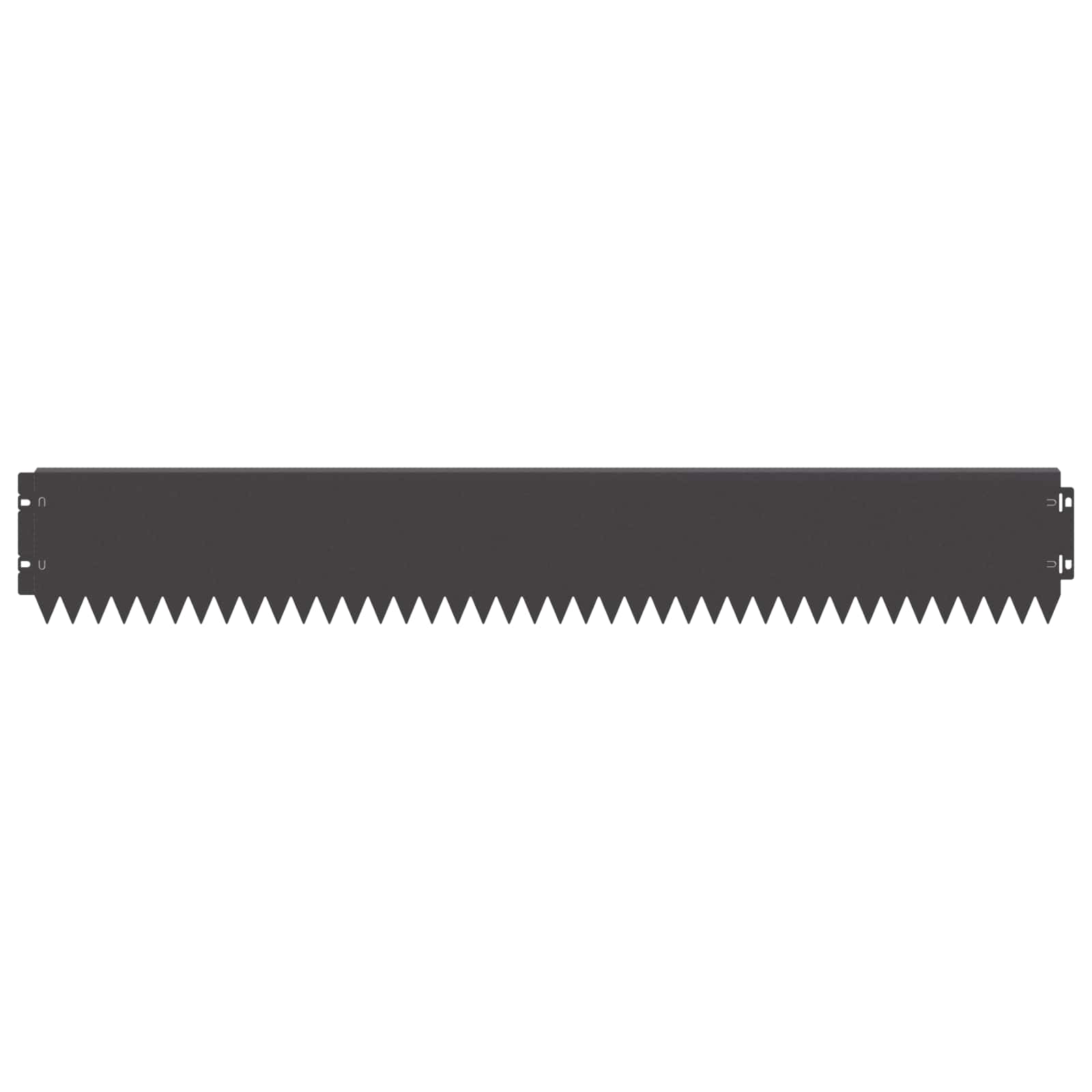 vidaXL Lawn Edge with Top Bended 10 pcs 103x15cm Steel Black 5