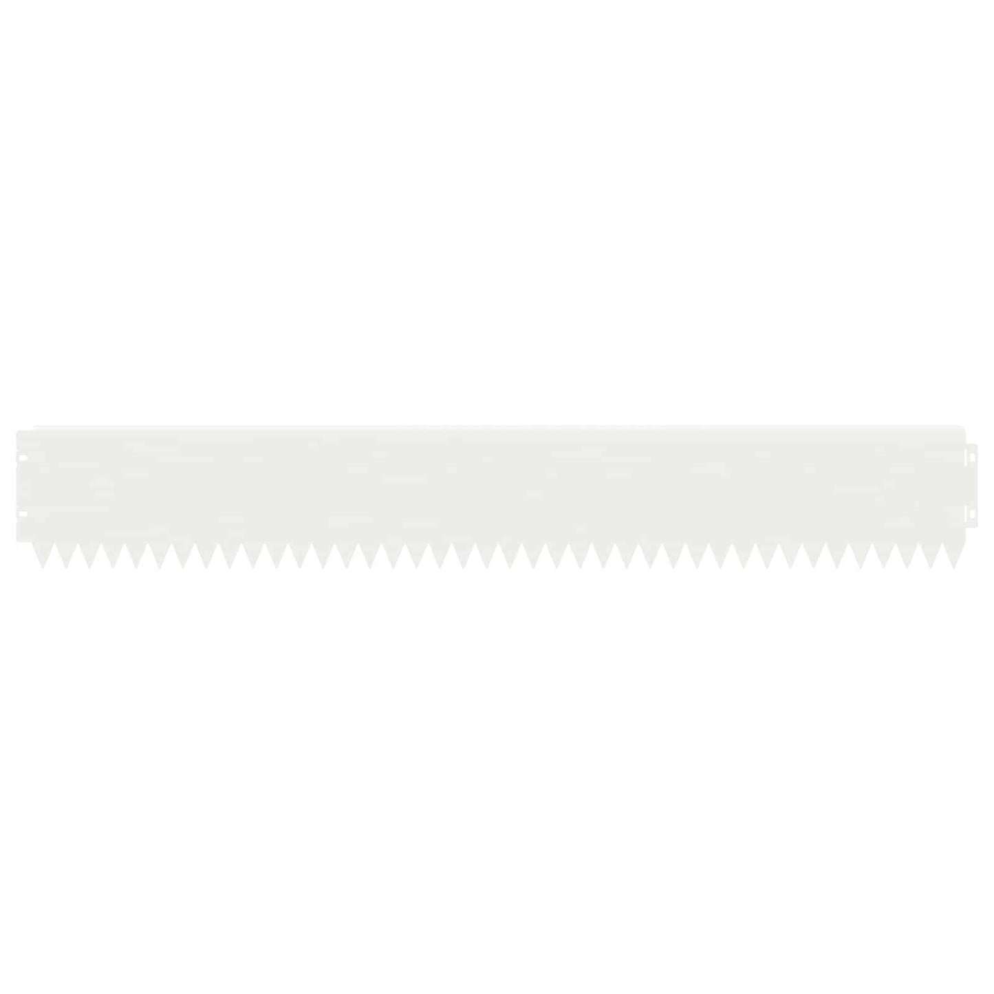 vidaXL Lawn Edging 10 pcs 103 x 15 cm Steel White 5