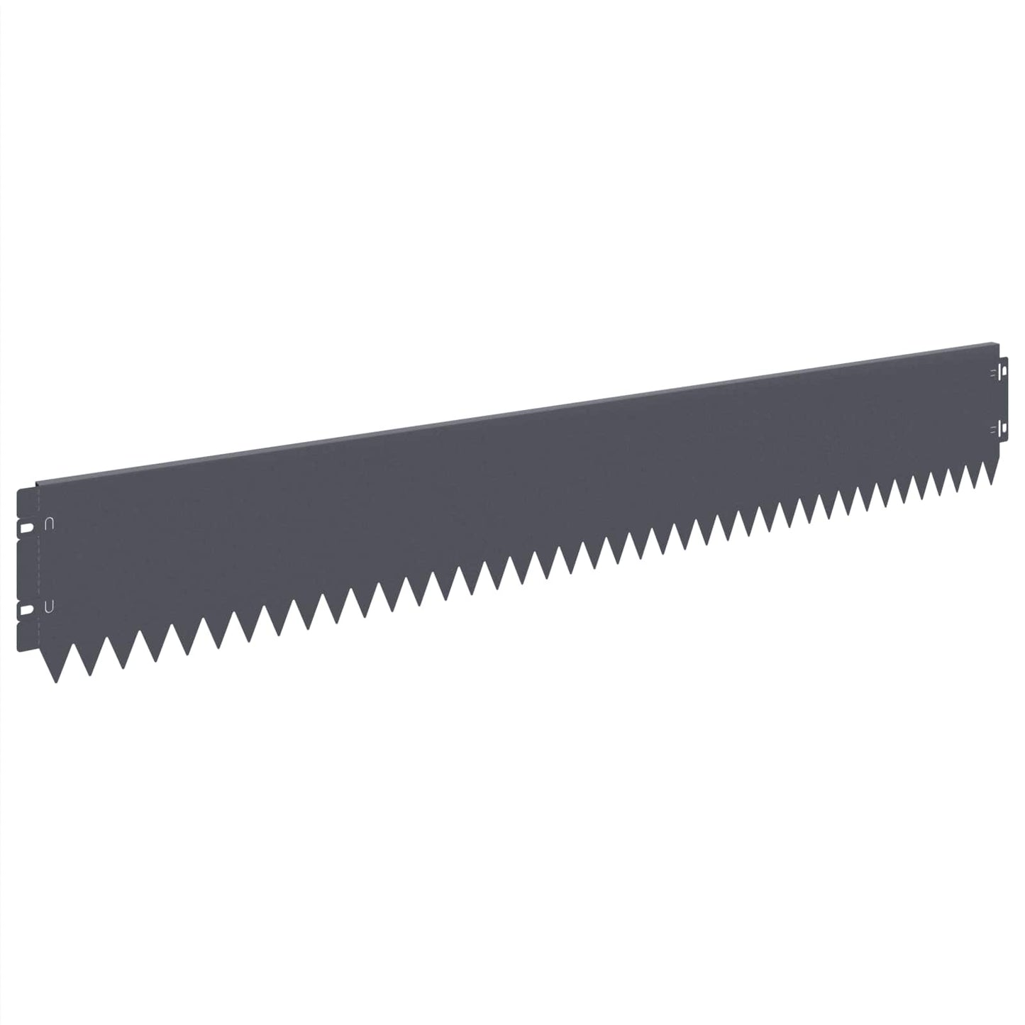 vidaXL Lawn Edging 10 pcs 103 x 15 cm Steel Anthracite 2
