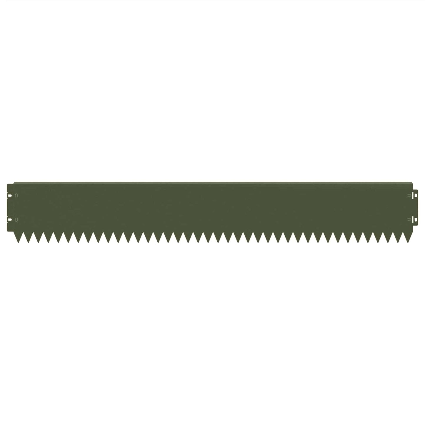 vidaXL Lawn Edging 10 pcs 103 x 15 cm Steel Olive Green 5