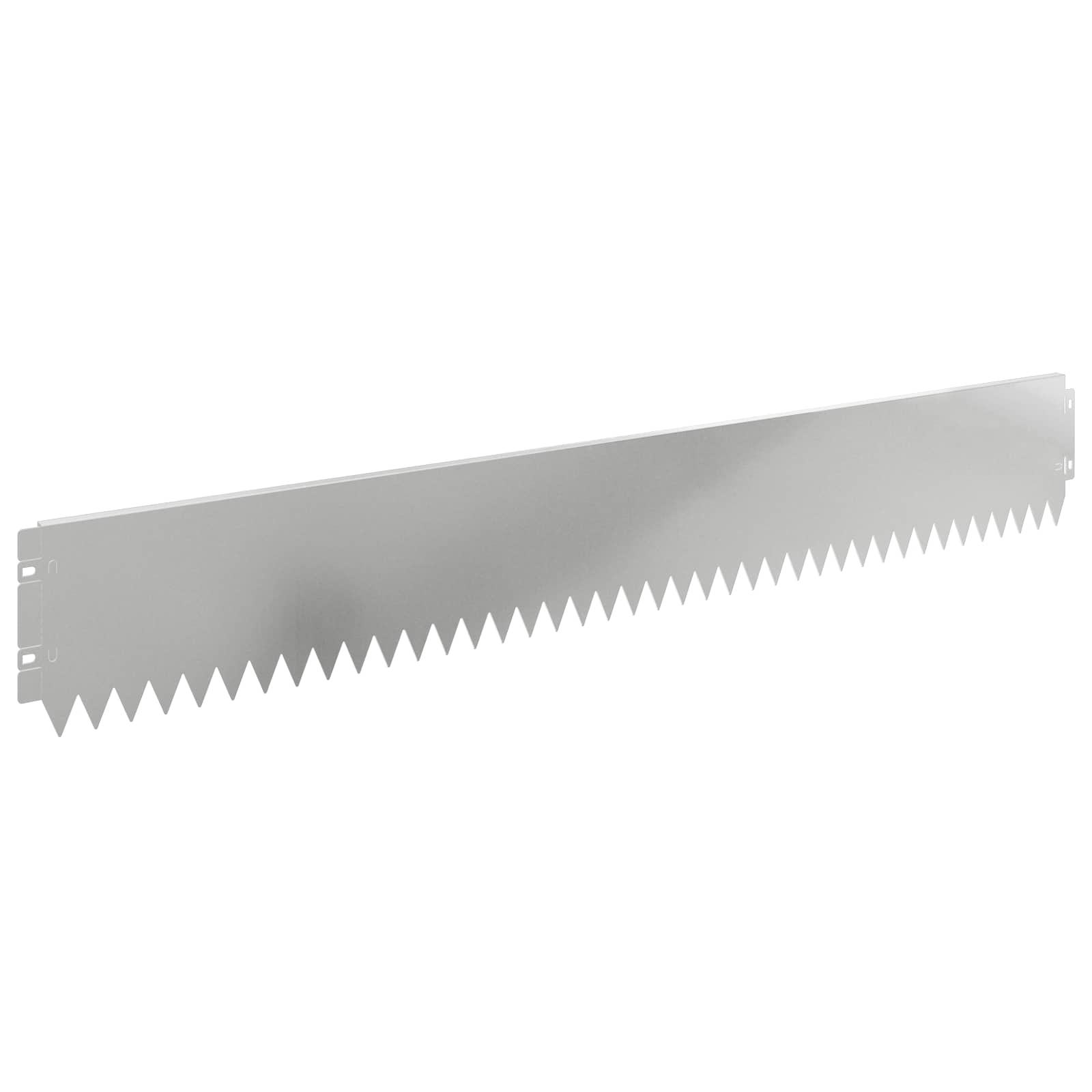 vidaXL Lawn Edging 10 pcs 103 x 15 cm Steel Silver 2