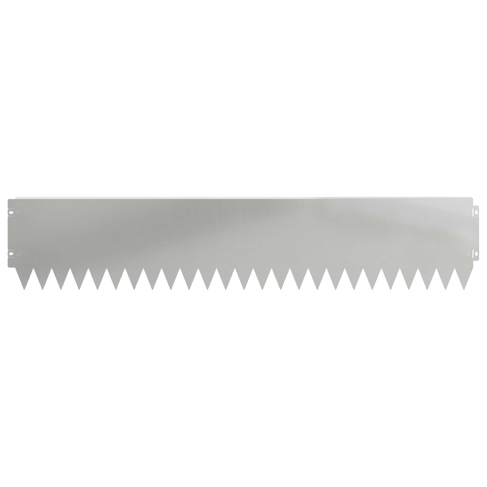 vidaXL Lawn Edging 10 pcs 103 x 20 cm Steel Silver 5