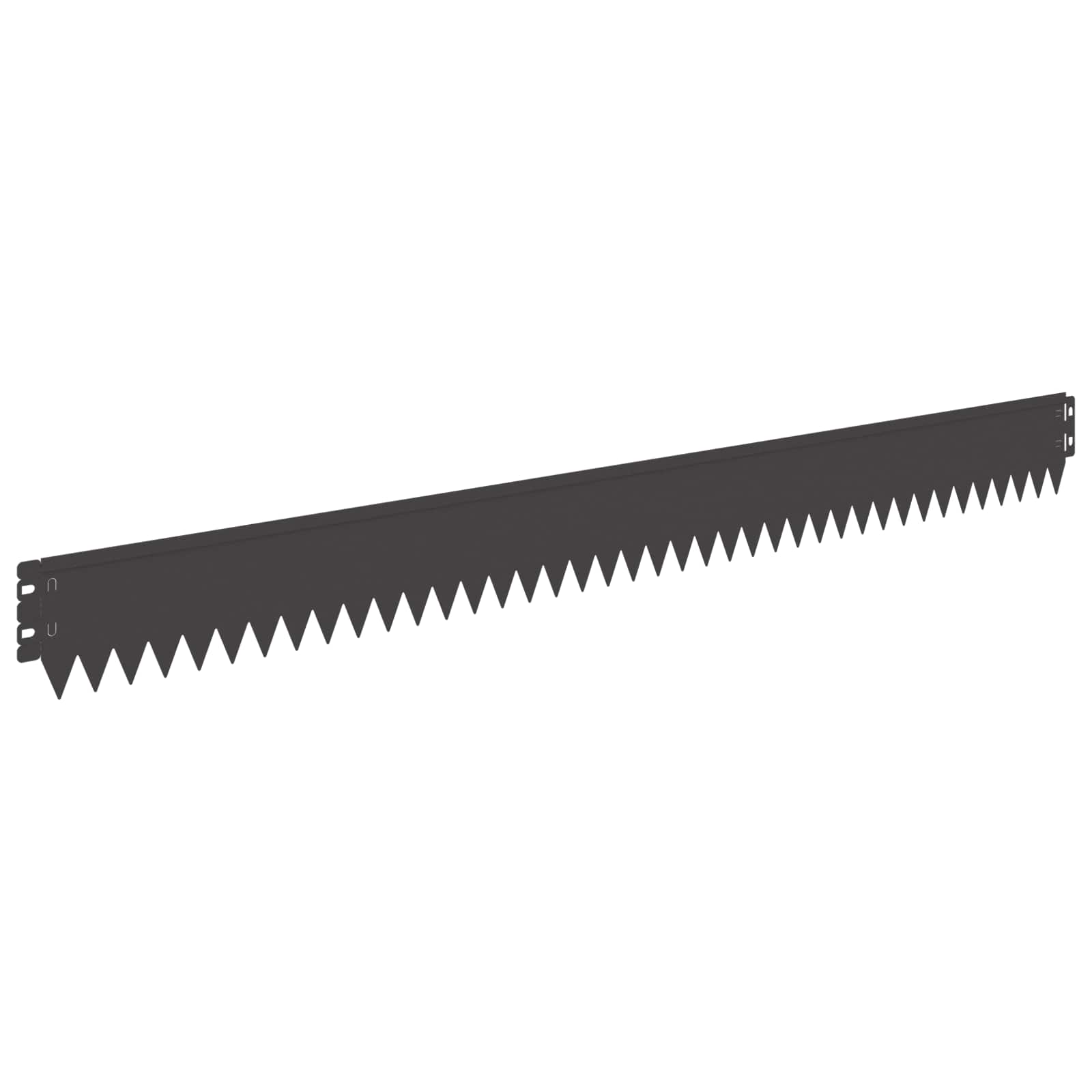 vidaXL Lawn Edge with Top Fold 20 pcs 103x10cm Steel Black 6