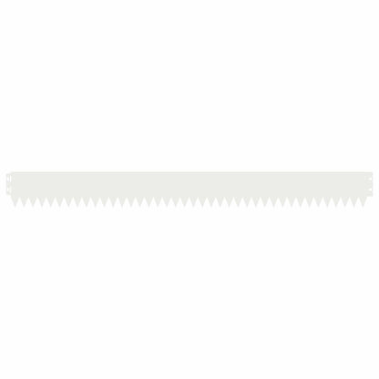vidaXL Lawn Edging 20 pcs 103 x 10 cm Steel White 5