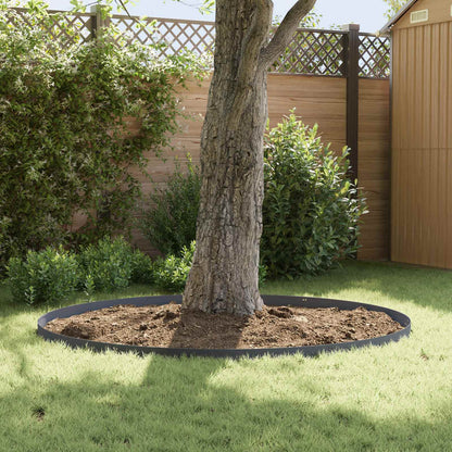 vidaXL Lawn Edging 20 pcs 103 x 10 cm Steel Anthracite 4
