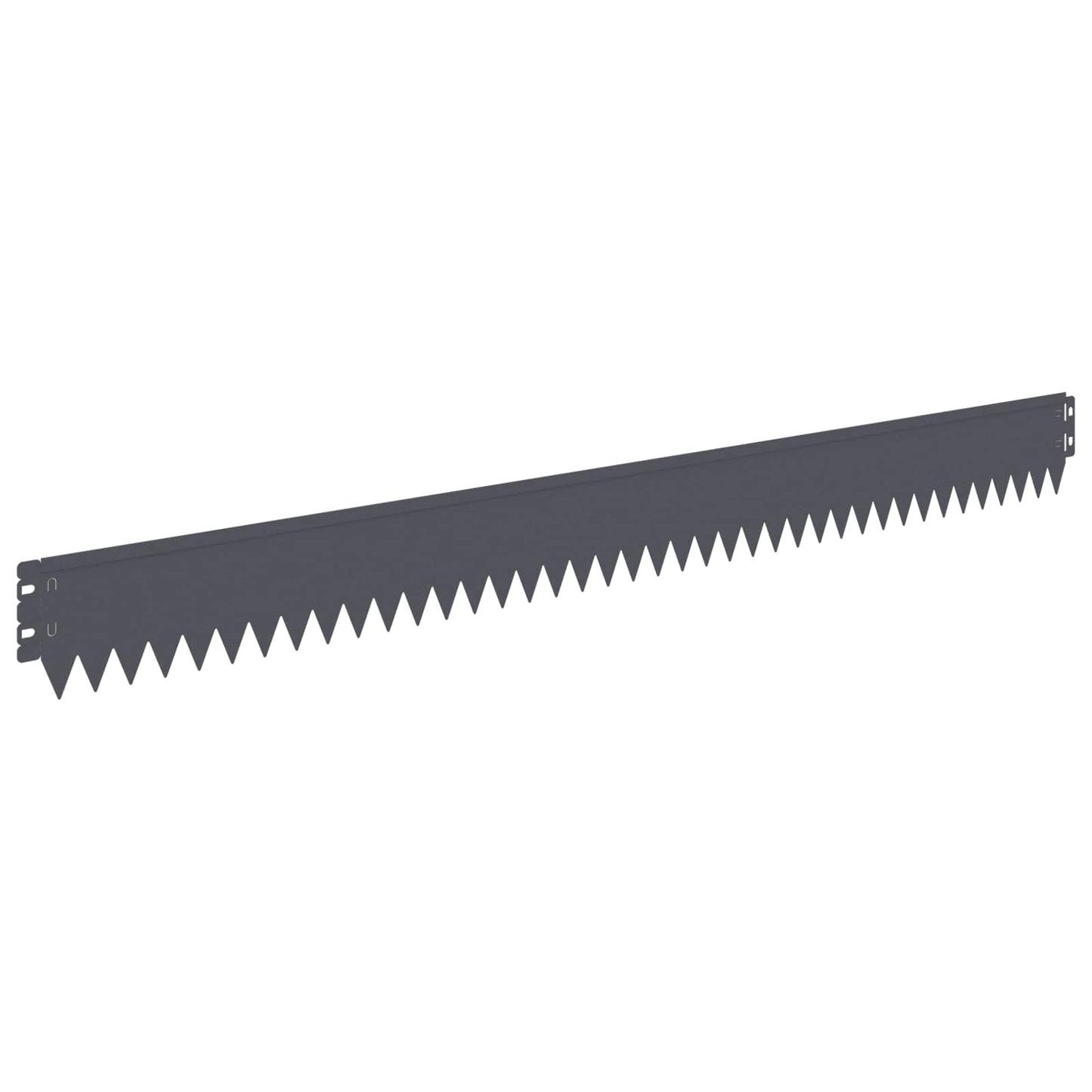 vidaXL Lawn Edging 20 pcs 103 x 10 cm Steel Anthracite 6
