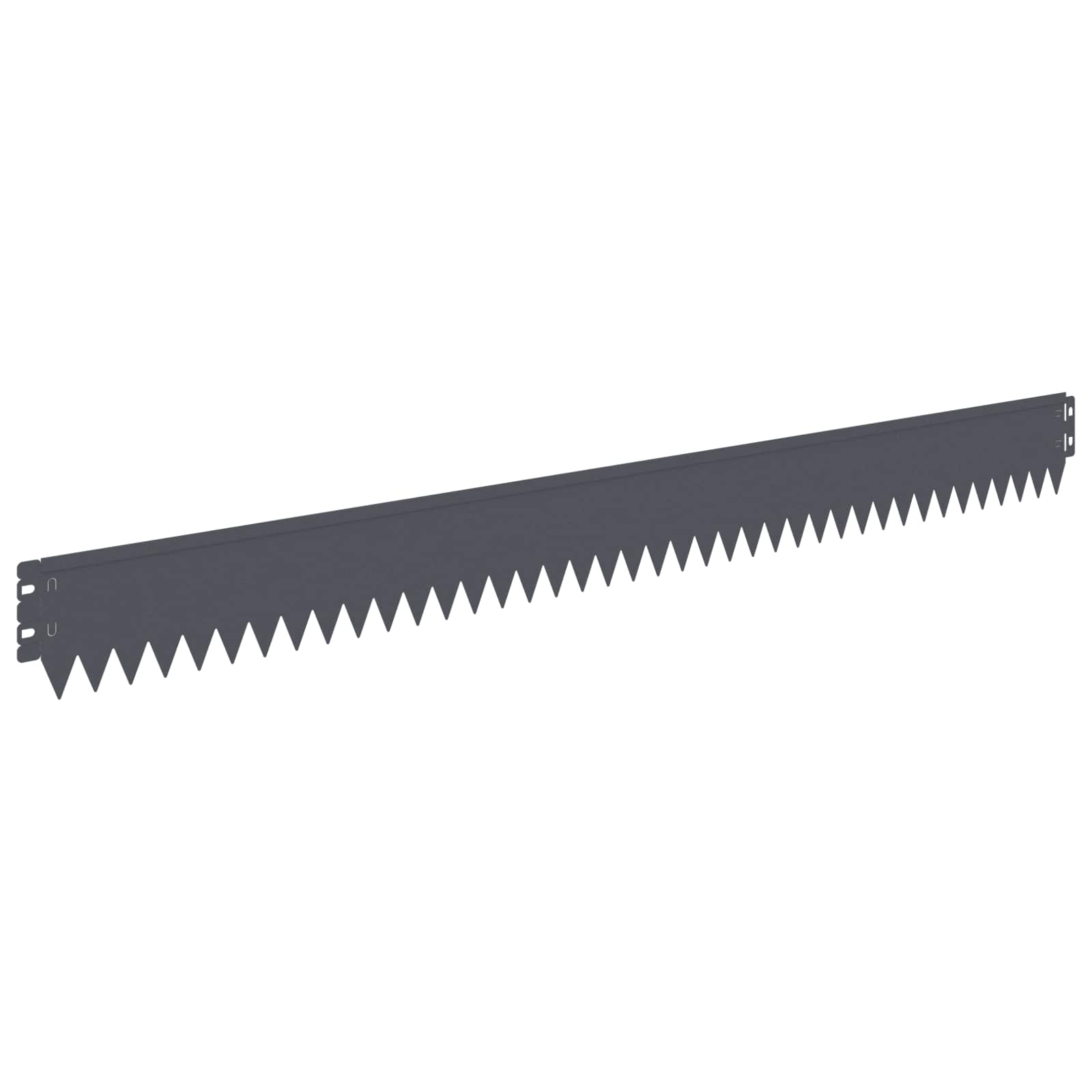 vidaXL Lawn Edging 20 pcs 103 x 10 cm Steel Anthracite 6