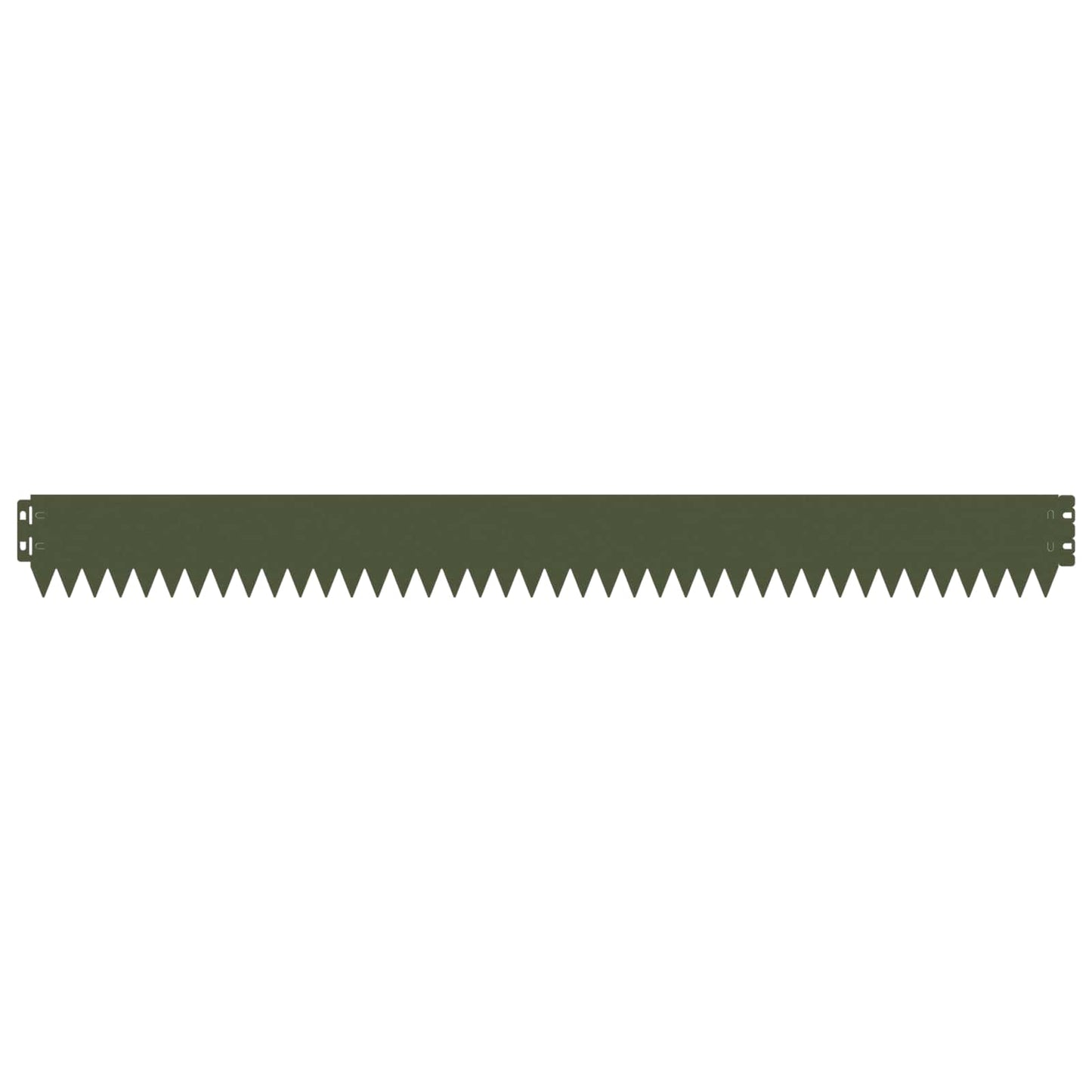 vidaXL Lawn Edging 20 pcs 103 x 10 cm Steel Olive Green 5