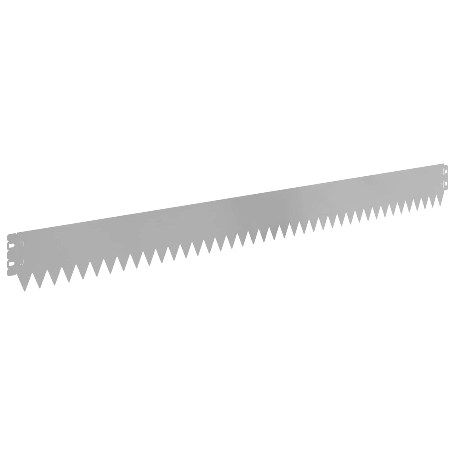 vidaXL Lawn Edging 20 pcs 103 x 10 cm Steel Silver 6