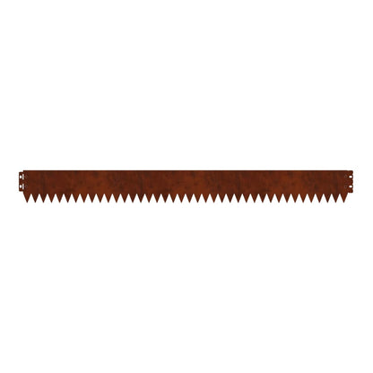 Lawn Edging 103 x Steel 10 pcs Height 10 cm Weathering steel