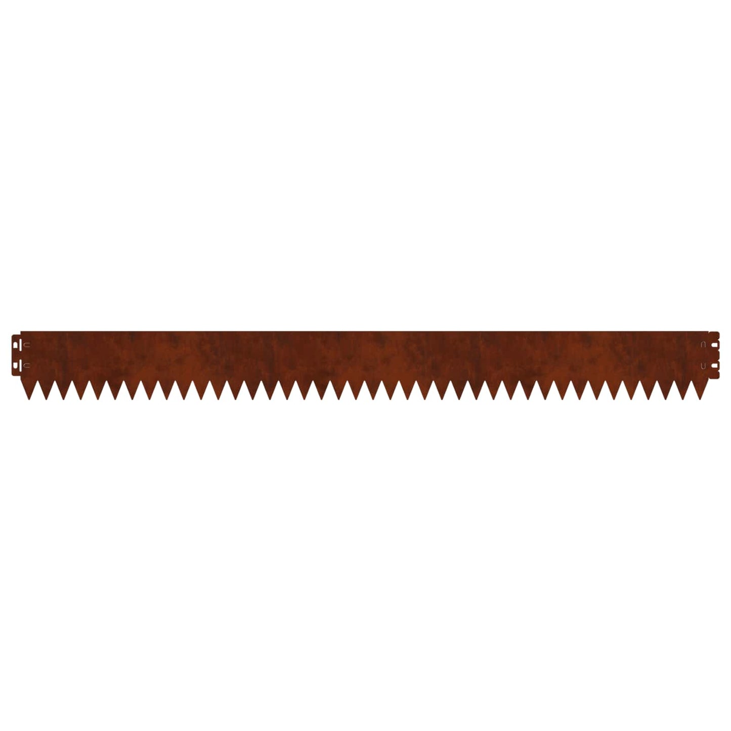 vidaXL Lawn Edge with Top Fold 20 pcs 103x10cm Steel Rusty 6
