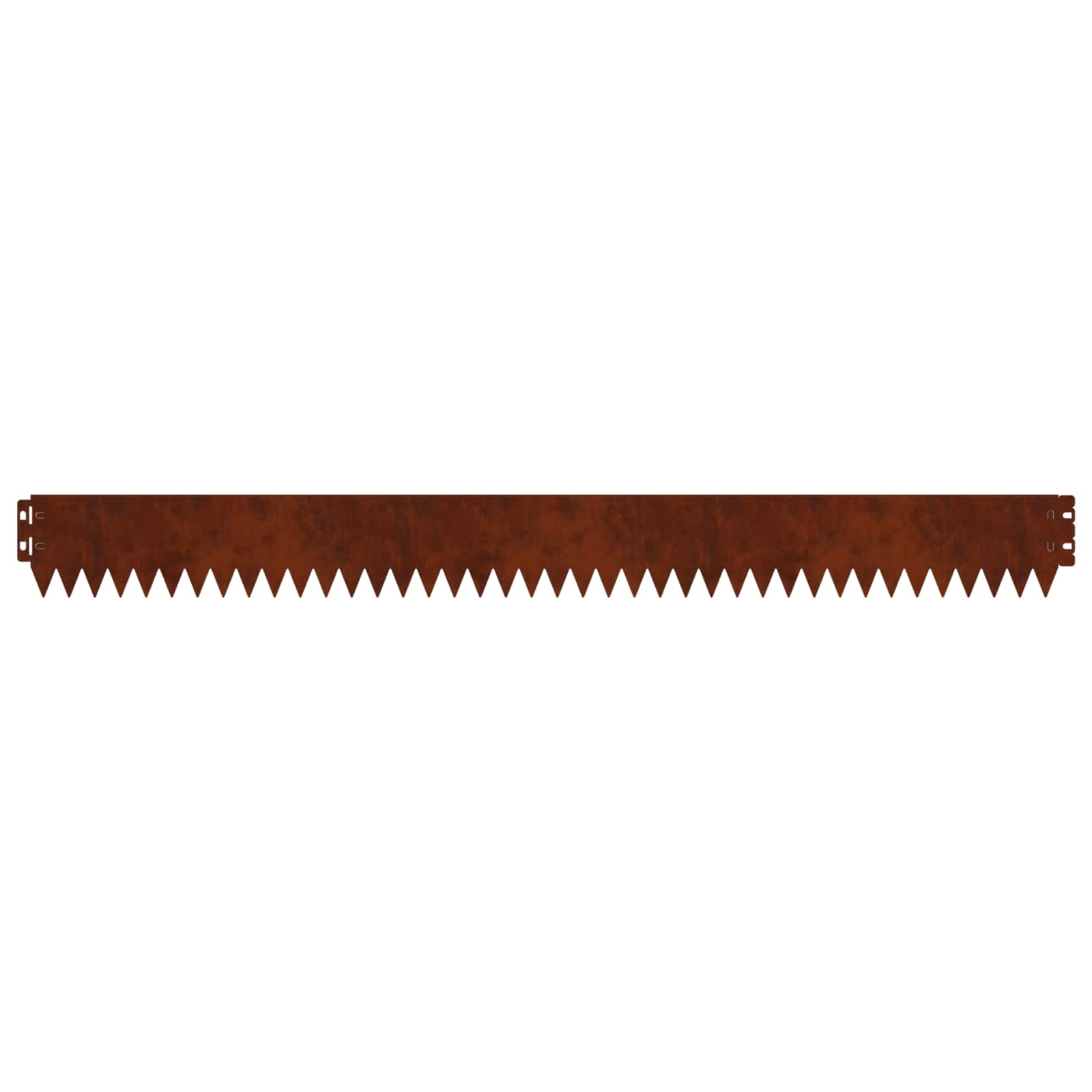 vidaXL Lawn Edge with Top Fold 20 pcs 103x10cm Steel Rusty 6