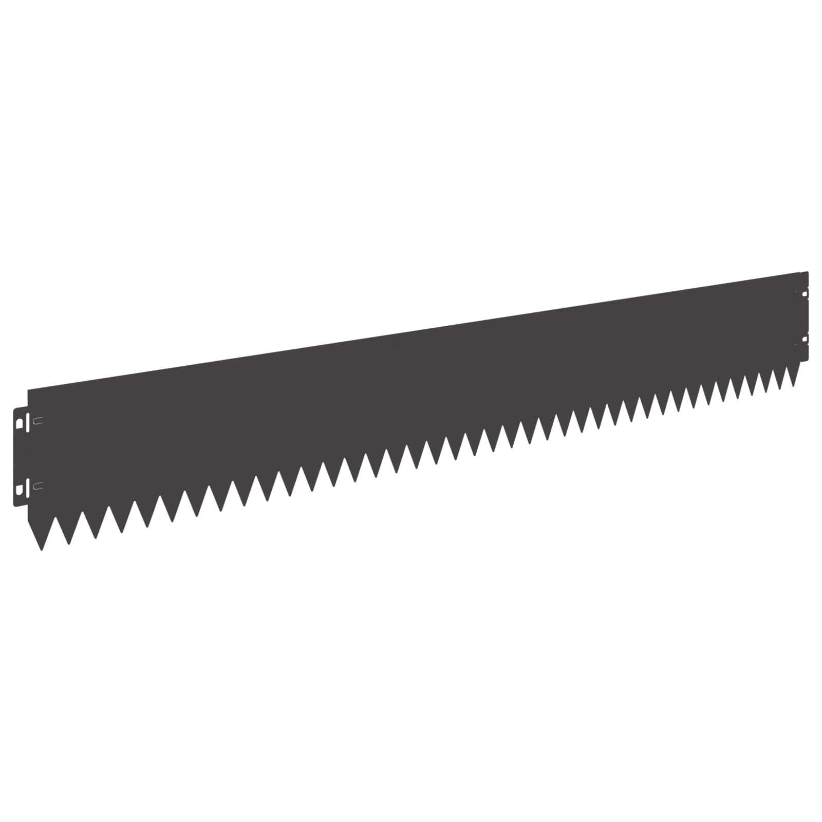 vidaXL Lawn Edge with Top Fold 10 pcs 103x15cm Steel Black 2