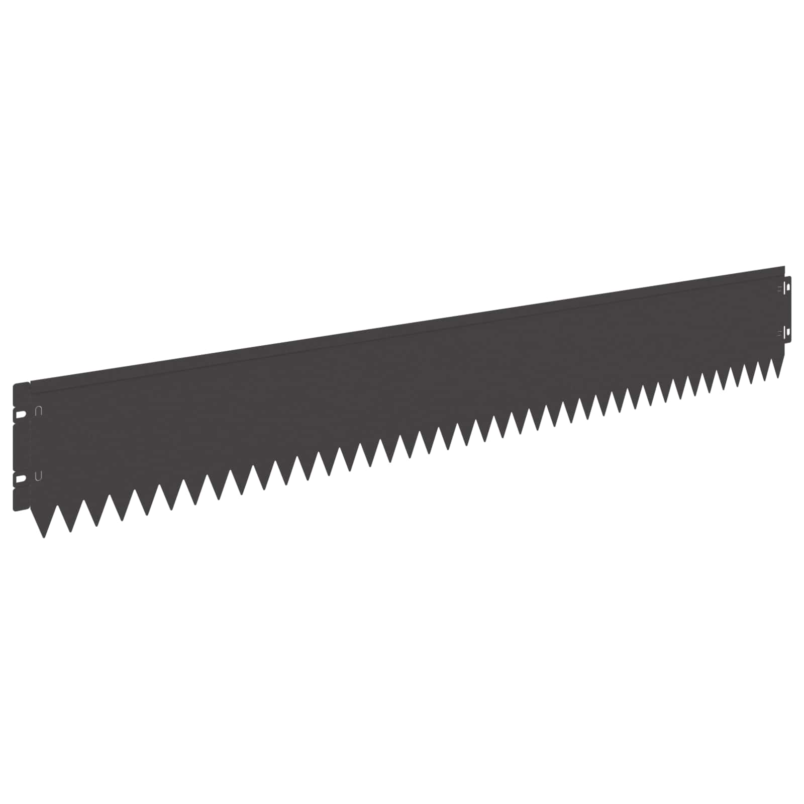 vidaXL Lawn Edge with Top Fold 10 pcs 103x15cm Steel Black 6
