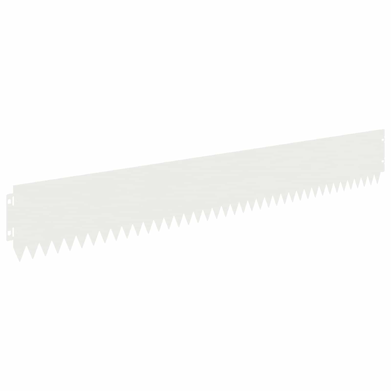 vidaXL Lawn Edging 10 pcs 103 x 15 cm Steel White 2