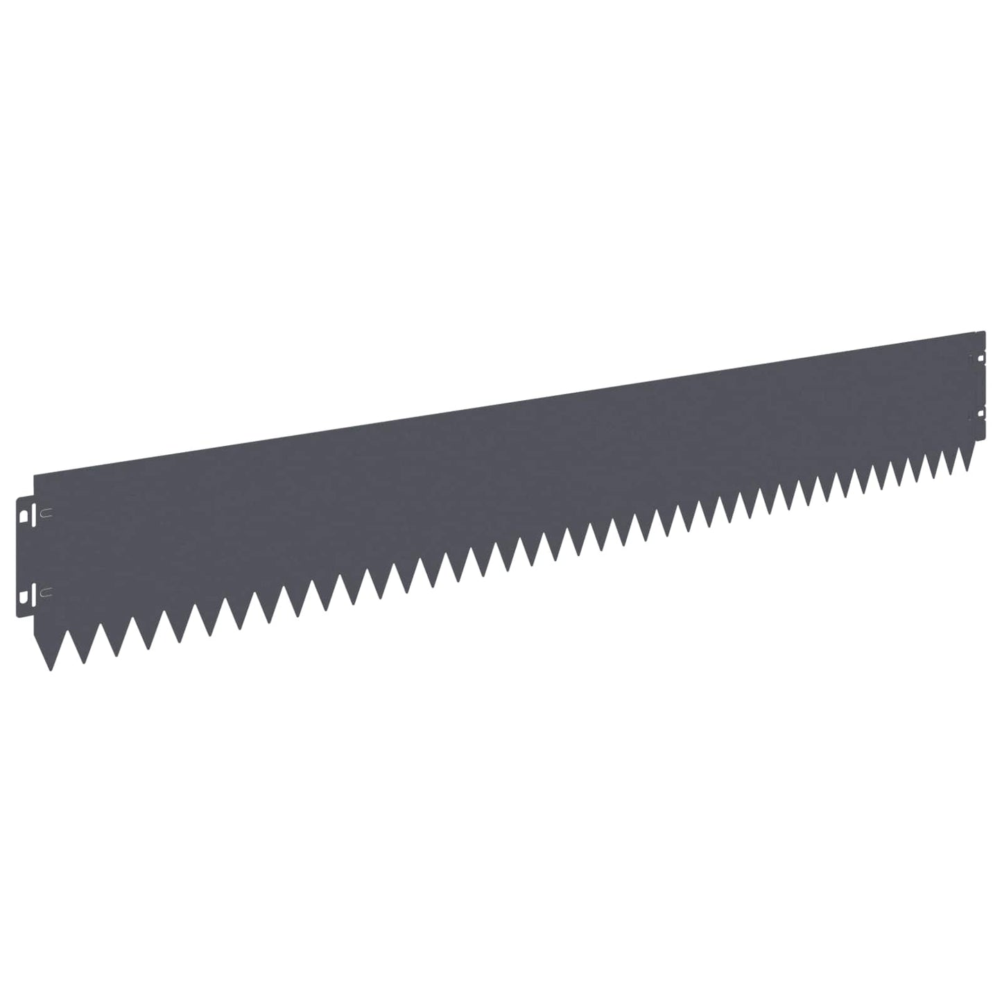 vidaXL Lawn Edging 10 pcs 103 x 15 cm Steel Anthracite 2