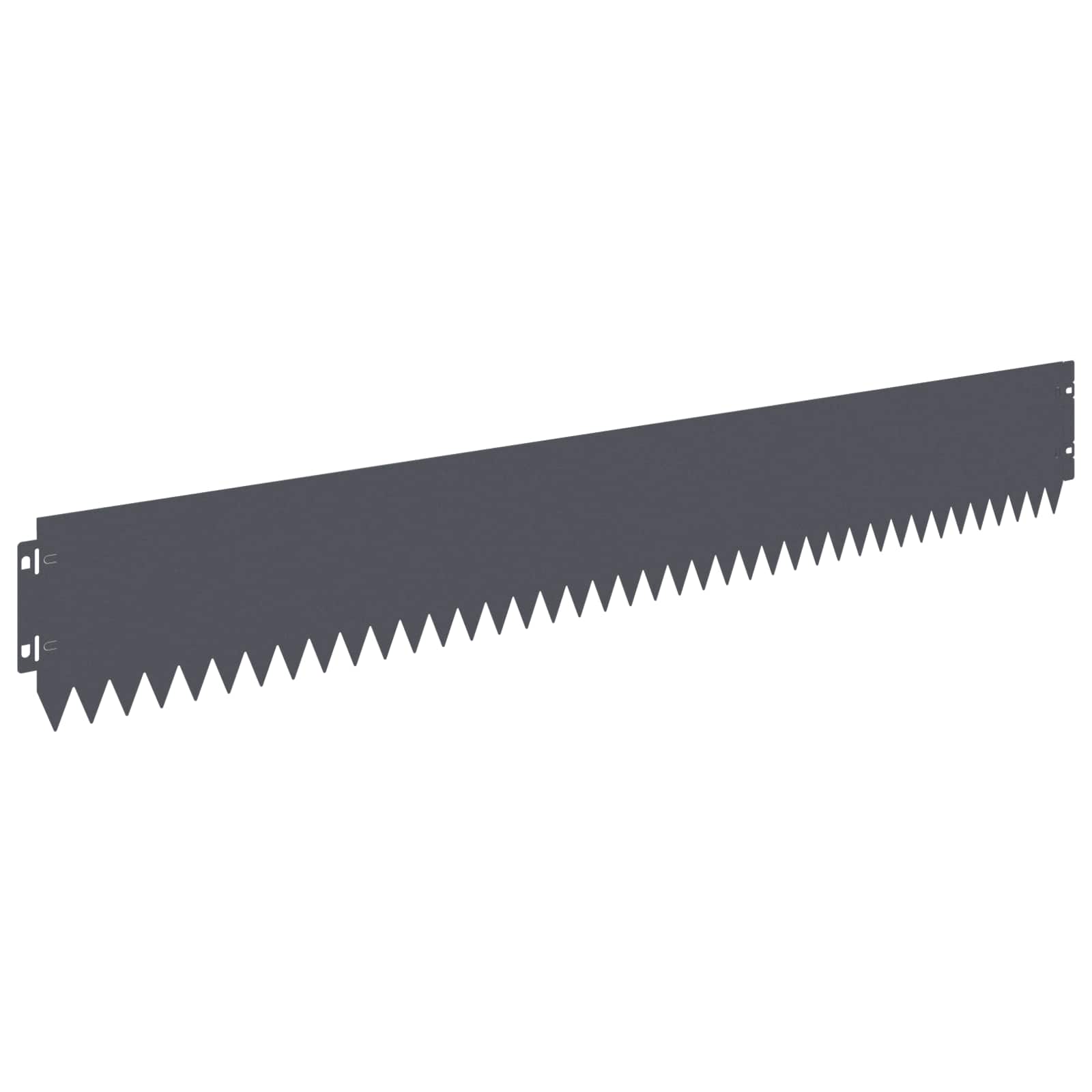 vidaXL Lawn Edging 10 pcs 103 x 15 cm Steel Anthracite 2