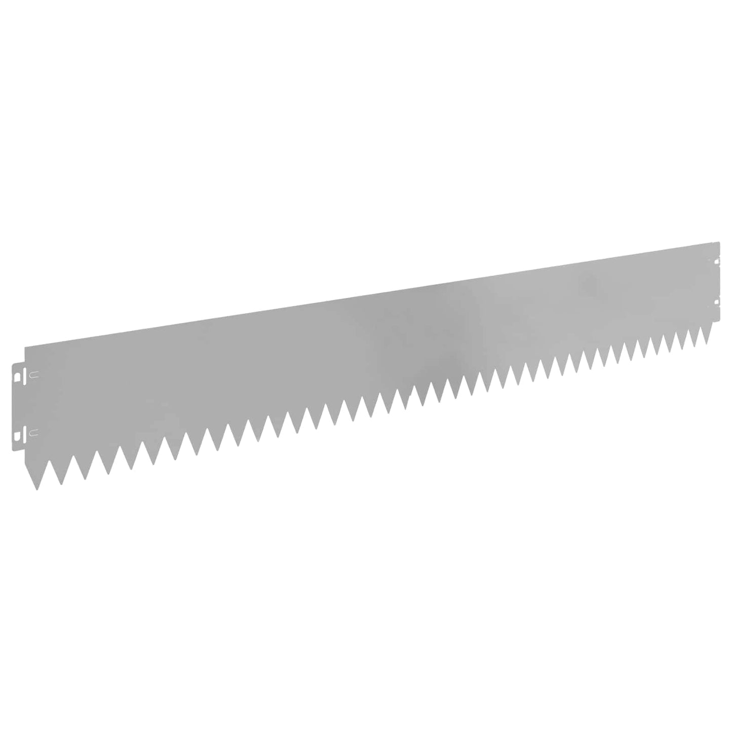 vidaXL Lawn Edging 20 pcs 103 x 15 cm Steel Silver 2