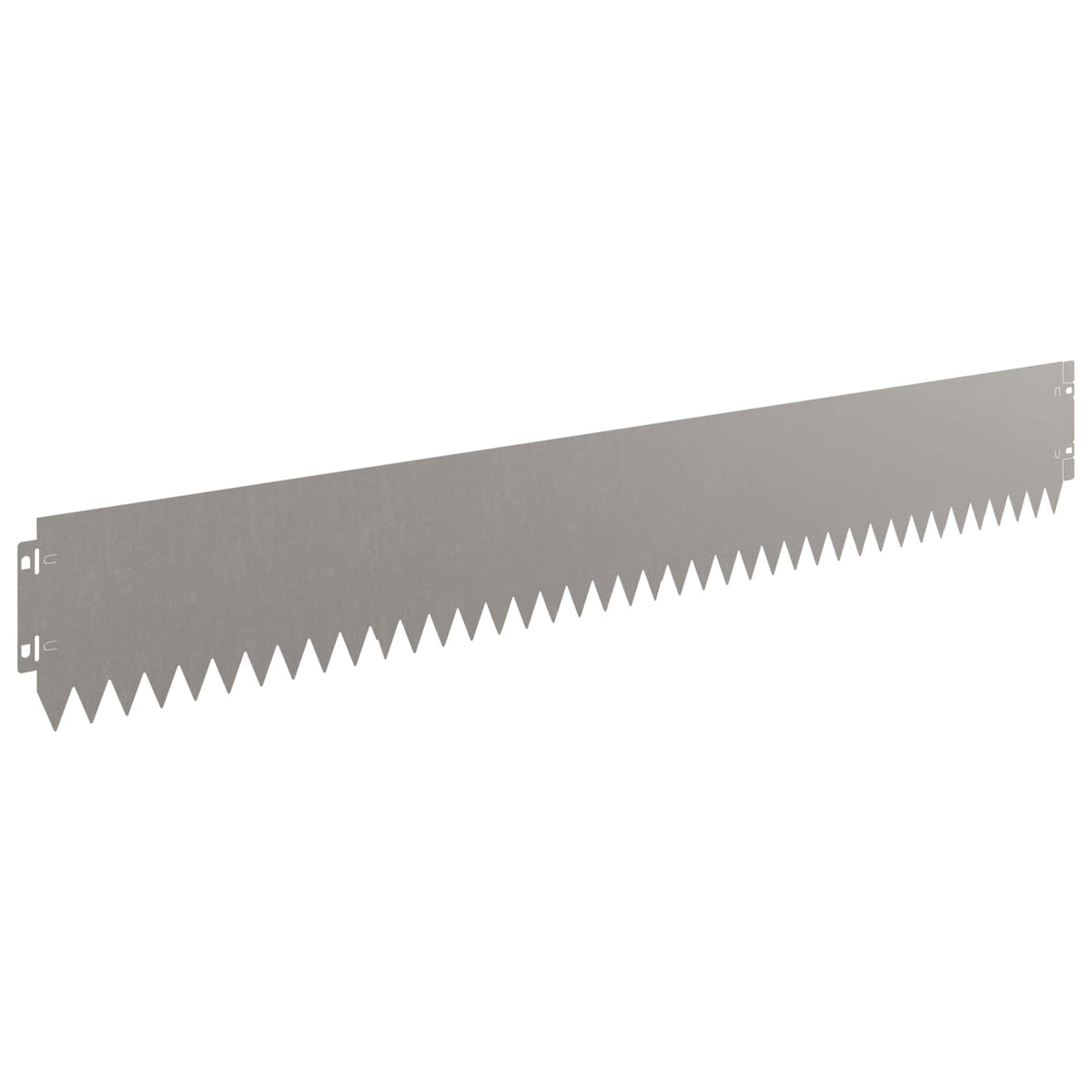 vidaXL Lawn Edge with Top Fold 10 pcs 103x15cm Steel Rusty 5
