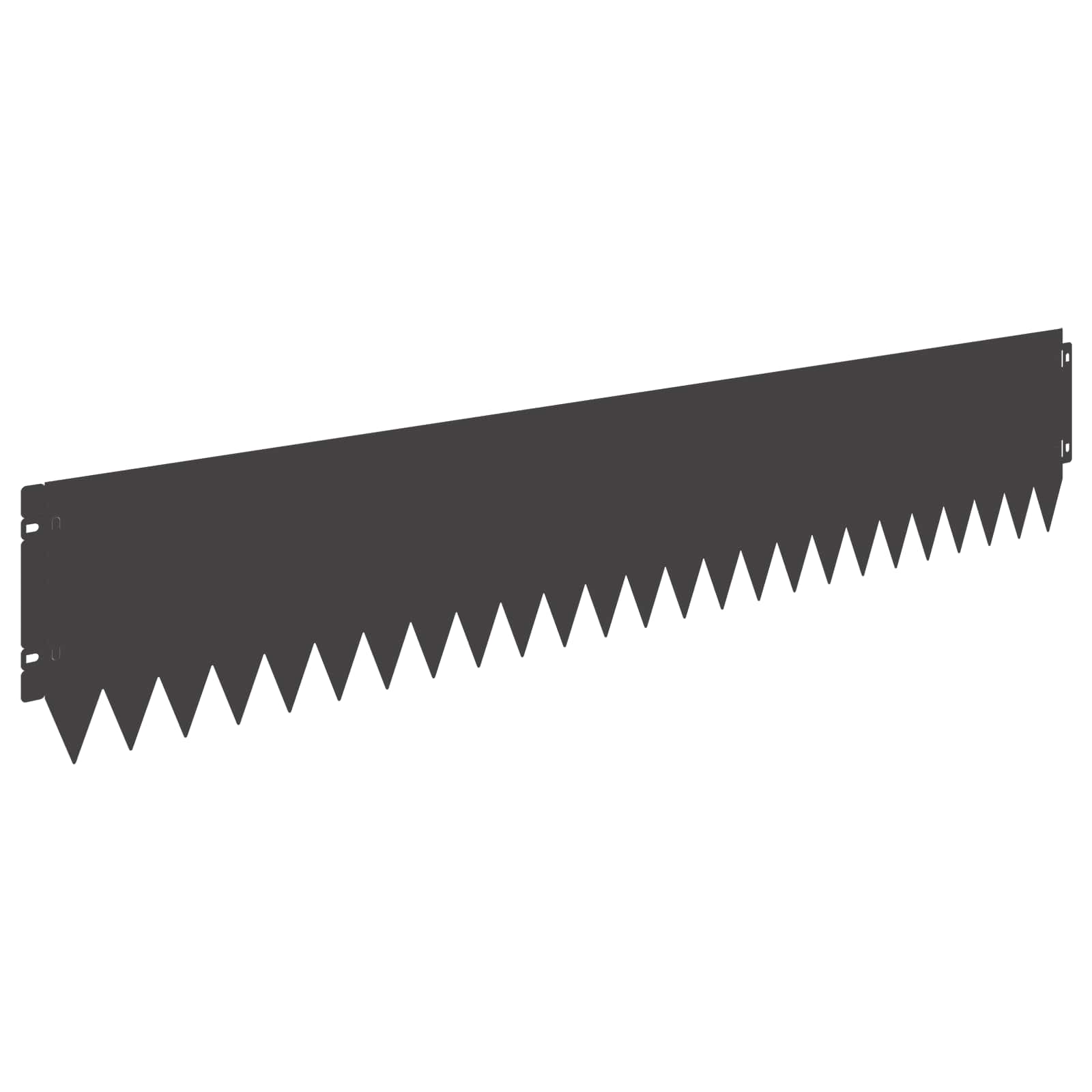 vidaXL Lawn Edge with Top Fold 10 pcs 103x20cm Steel Black 2