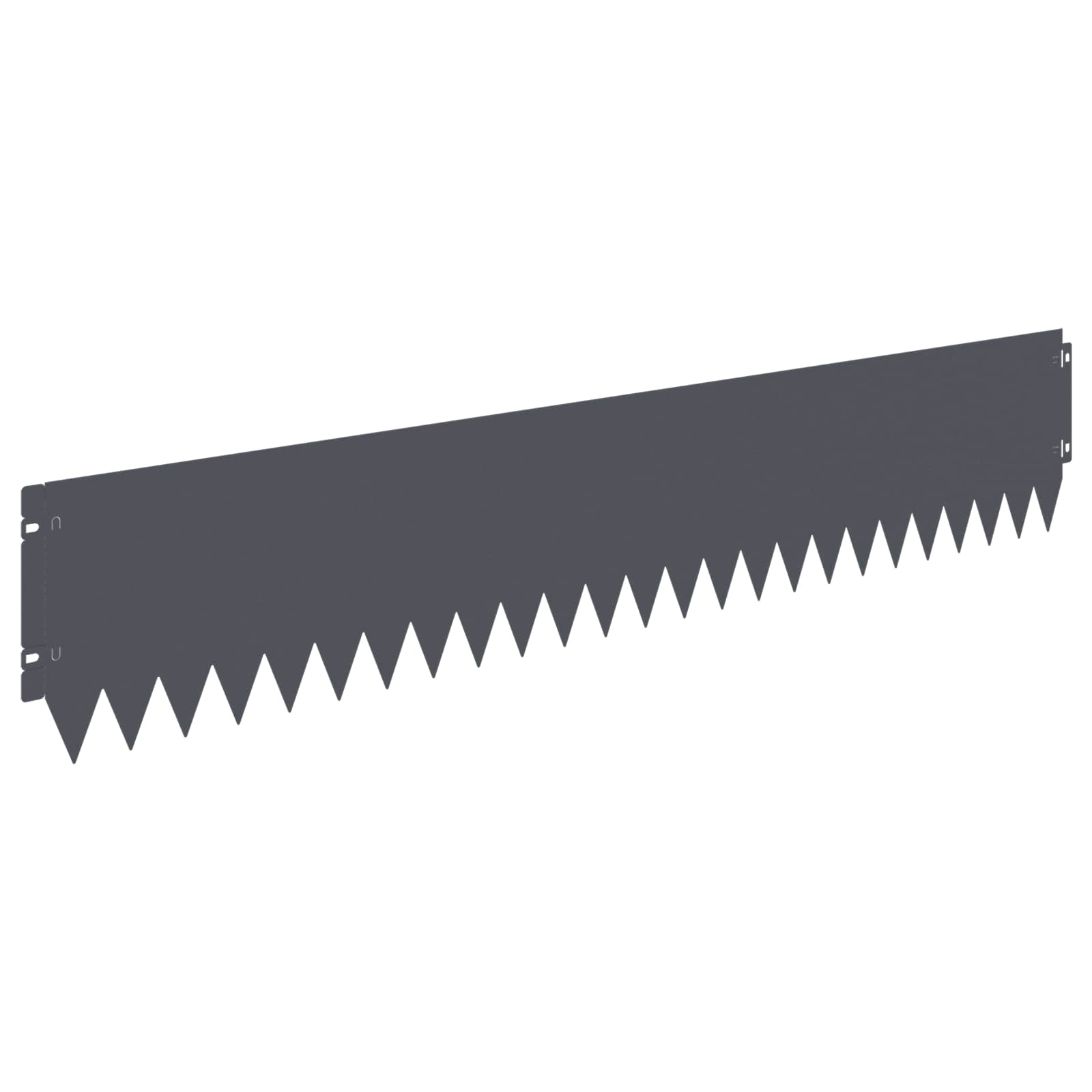 vidaXL Lawn Edging 10 pcs 103 x 20 cm Steel Anthracite 2