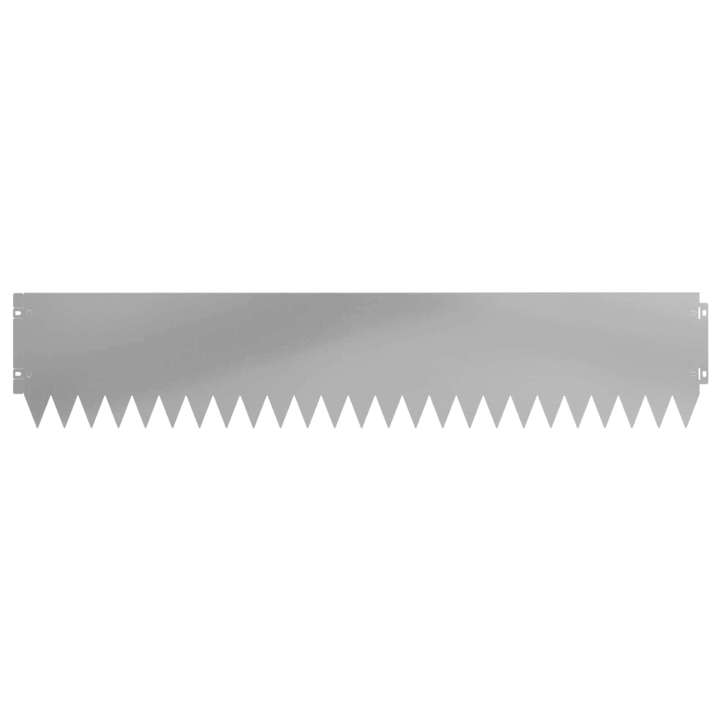 vidaXL Lawn Edging 10 pcs 103 x 20 cm Steel Silver 5