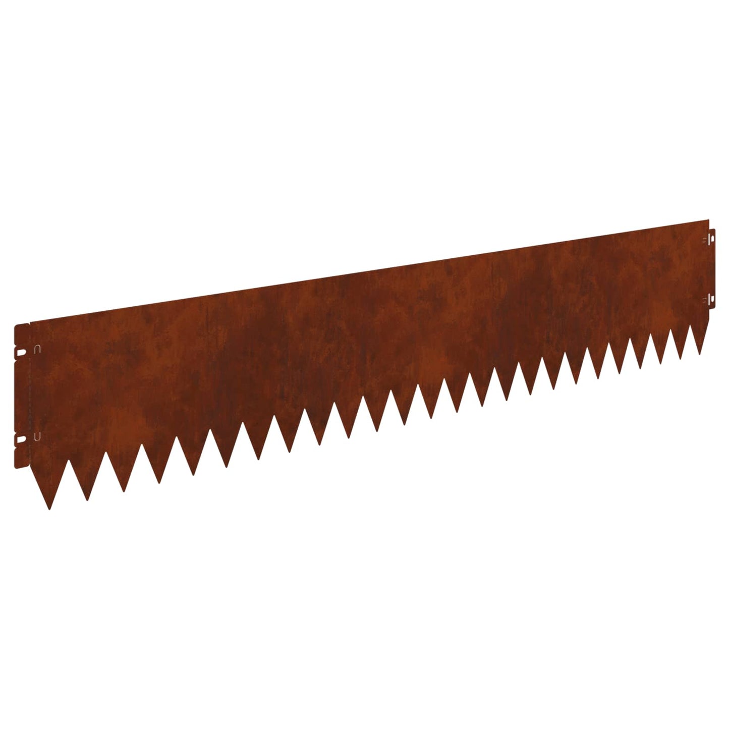 vidaXL Lawn Edging 10 pcs 103 x 20 cm Steel Rusty 2