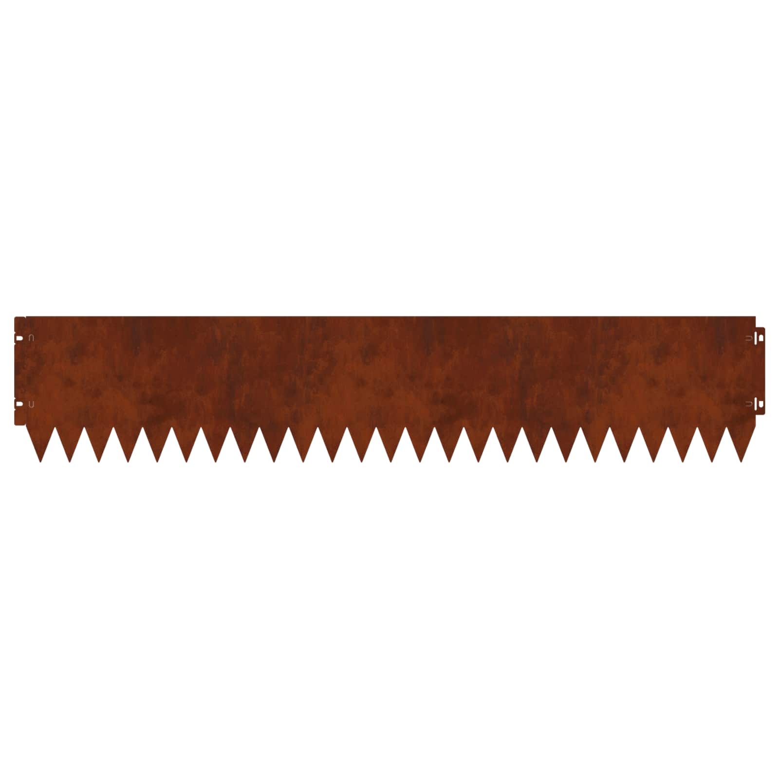 vidaXL Lawn Edging 10 pcs 103 x 20 cm Steel Rusty 6
